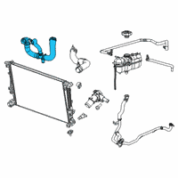 OEM 2019 Jeep Cherokee Radiator Outlet Diagram - 68251833AD