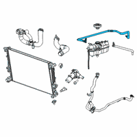 OEM Jeep Hose-COOLANT Bottle Supply Diagram - 68403558AB