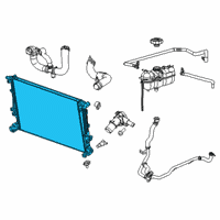 OEM 2020 Jeep Cherokee Engine Cooling Radiator Diagram - 68291178AA