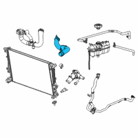 OEM Jeep Cherokee Hose-Radiator Inlet Diagram - 68403557AB