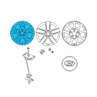 OEM 2012 Hyundai Veracruz Aluminium Wheel Assembly Diagram - 52910-3J150