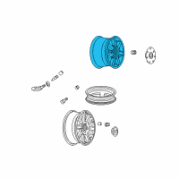 OEM 2010 Cadillac STS Wheel, Alloy Diagram - 9596894