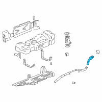 OEM 2004 Buick Rainier Filler Pipe Diagram - 15131043