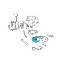 OEM 2007 Hummer H2 Pad, Driver Seat Cushion Diagram - 88940349