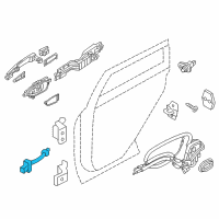 OEM 2013 Infiniti QX56 Check Link Assembly - Rear Dr, LH Diagram - 82431-1LA9D