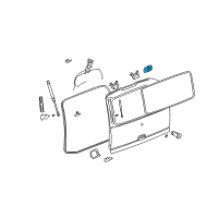 OEM 2006 Cadillac Escalade ESV Handle Asm, Lift Gate Outside (Prime) Diagram - 19300888