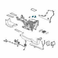 OEM GMC Sierra 1500 Compartment Lamp Diagram - 13519326