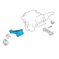 OEM Infiniti M45 Bracket-Engine Mounting, R Diagram - 11232-AR000