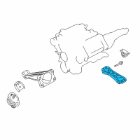 OEM Infiniti M45 Member Assy-Engine Mounting, Rear Diagram - 11331-AR000