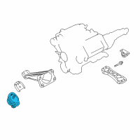 OEM Infiniti Insulator-Engine Mounting, Front Diagram - 11220-AR200