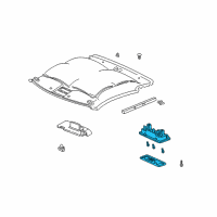 OEM Honda Light Assembly, Front Interior (Titanium) Diagram - 34250-SZ3-003ZN