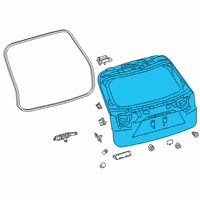 OEM 2021 Lexus RX450hL Panel Sub-Assembly, Back Diagram - 67005-48A11