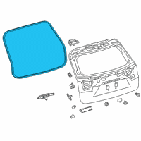 OEM 2018 Lexus RX350L Weatherstrip, Back Door Diagram - 67881-48090