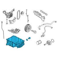OEM Ford Fiesta Oil Pan Diagram - H1BZ-6675-B