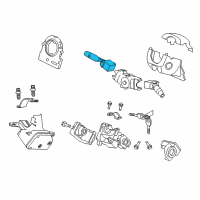 OEM Honda Accord Crosstour Switch Assembly, Lighting & Turn Signal Diagram - 35255-TA0-C42