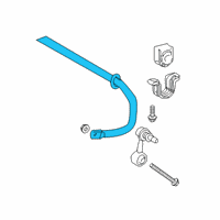 OEM 2020 Toyota Corolla Stabilizer Bar Diagram - 48805-12130