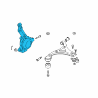 OEM 2014 Hyundai Sonata Knuckle-Front Axle, RH Diagram - 51716-3R010