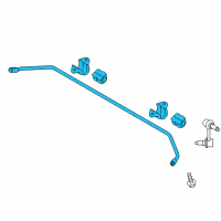 OEM Hyundai Bar Assembly-Rear Stabilizer Diagram - 55500-C1100