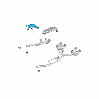 OEM 2008 Saturn Outlook Converter & Pipe Diagram - 25776079