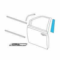 OEM 2010 Chrysler Town & Country Molding-B Pillar Diagram - 5020665AD