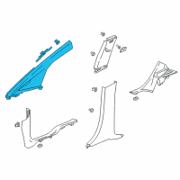 OEM Chevrolet Bolt EV Weatherstrip Pillar Trim Diagram - 42687066