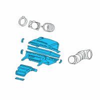 OEM 1999 Chevrolet P30 Air Filter Diagram - 25099802