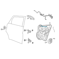 OEM Dodge Journey Cable-Inside Handle To Latch Diagram - 68043749AA