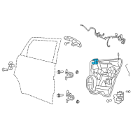 OEM Dodge Journey Handle-Door Interior Diagram - 68043746AA