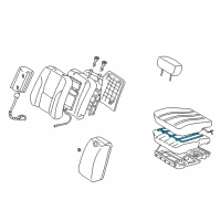 OEM 2003 Toyota Avalon Seat Heater Diagram - 87510-AC040