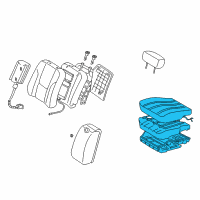 OEM Toyota Avalon Cushion Assembly Diagram - 71410-AC230-A0