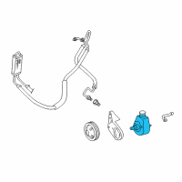 OEM Dodge Ramcharger Power Steering Pump Diagram - 52039173AB