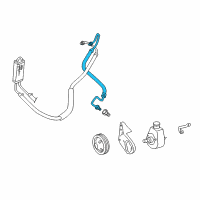 OEM 1994 Dodge B150 Line Power Steering PRESSU Diagram - 52038242