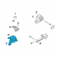 OEM 2017 Hyundai Tucson Engine Mounting Bracket Assembly Diagram - 21810-D3100