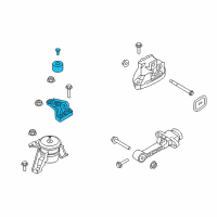 OEM 2018 Hyundai Tucson Engine Mounting Bracket Assembly Diagram - 21820-D3200