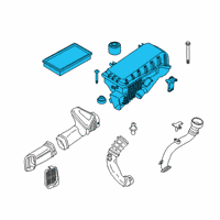 OEM BMW Intake Silencer Right Diagram - 13-71-7-593-190