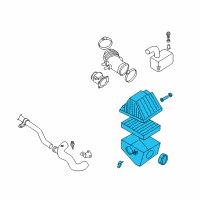 OEM Nissan Xterra Air Cleaner Assembly Diagram - 16500-9Z005