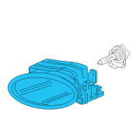 OEM 2008 Acura TSX Foglight Unit, Passenger Side Diagram - 33901-SEC-A01