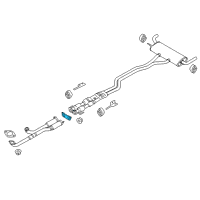 OEM 2016 Lincoln MKX Muffler & Pipe Gasket Diagram - F2GZ-9450-A