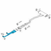 OEM 2016 Lincoln MKX Front Pipe Diagram - F2GZ-5G203-C