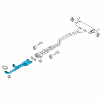 OEM 2017 Lincoln MKX Front Pipe Diagram - F2GZ-5G203-C