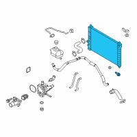 OEM 2009 Pontiac G3 Radiator Assembly Diagram - 42421858