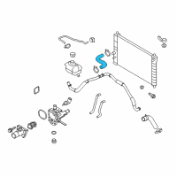 OEM 2009 Chevrolet Aveo5 Upper Hose Diagram - 96810843