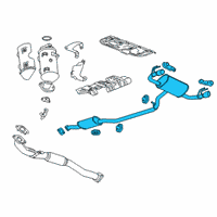 OEM 2021 Chevrolet Blazer Muffler & Pipe Diagram - 84779198