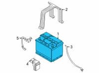 OEM 2020 Hyundai Accent Battery Assembly Diagram - 37110-F9620