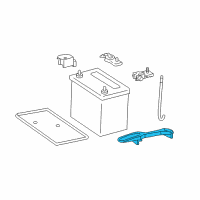 OEM 2018 Lexus LX570 Clamp Sub-Assy, Battery Diagram - 74404-60150