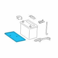 OEM 2010 Toyota Land Cruiser Battery Tray Diagram - 74431-10060