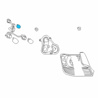 OEM Scion Marker Lamp Bulb Diagram - 90981-11067