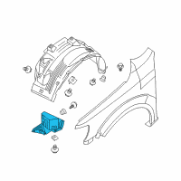 OEM 2021 Nissan NV2500 Protector-Front Fender, RH Diagram - 63840-1PA0A