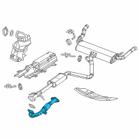 OEM 2014 Dodge Dart Exhaust Pipe Diagram - 68081930AG