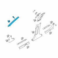 OEM Kia Optima Trim Assembly-Front Pillar Diagram - 85810D5000CGA